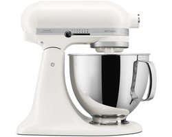 KitchenAid Artisan 5KSM125EPL Keukenmachine 4,8L - Porselein wit - 3 menghaken