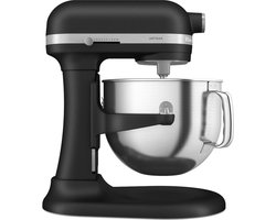 KitchenAid keukenmachine - Artisan - In hoogte verstelbare kom - 375 W - 11 snelheden - 3 RVS accessoires - 6,6L - Zwart