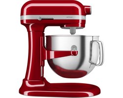 KitchenAid keukenmachine - Artisan - In hoogte verstelbare kom - 375 W - 11 snelheden - 3 RVS accessoires - 6,6L - Keizerrood