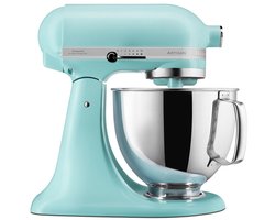 KitchenAid Keukenmachine - Artisan - Keukenrobot met 3 accessoires en kom van 4,8 L uit roestvrij staal - 300 W - Mineral water