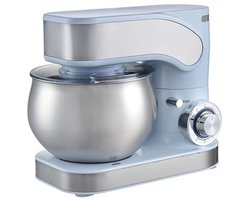 Krachtige Keukenmachine 1600 Watt met 6,5L RVS Kom en 6 Snelheden