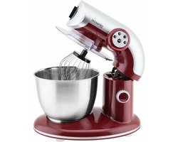 Krachtige Keukenmachine 5.5L met 1000W Motor - RVS Mixer voor Kneed-, Klop- en Mengwerk