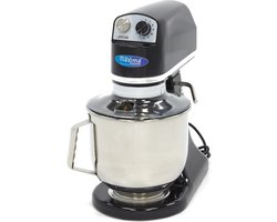 Maxima Planeetmenger 7 L Tot 2 Kg Deeg Zwart - RVS Mengkom - 11 Snelheden - Keukenmachine - Standmixer - Keukenrobot - 7 liter