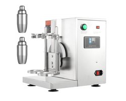 Milkshakemachine - Dubbele Kop Milkshake Mixer & Melkthee Shaker - Vermogen 120 W - Instelbare Timer 0-180 s - Roestvrijstalen Beker 750 ml - Commercieel Gebruik