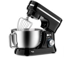 Mixer met Mengkom - Deegmixer - Kneedmachine - 8 Snelheden - 1500 Watt - Zwart - 4,5 Liter Mengkom