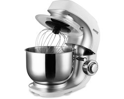 Monzana Keukenmachine - 1000W incl. Accessoires - 4,5L Wit Zilver