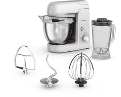 Moulinex Bake Partner QA521B25 – Keukenrobot – Blender inclusief – Grote kom 4,6 L – 8 snelheden + Pulsfunctie – 1100 W krachtige motor – Multifunctionele keukenmixer