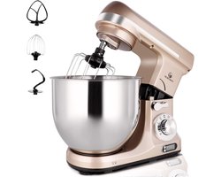 Professionele Keukenmachine 5L - Krachtige Elektrische Mixer met 6 Snelheden en Accessoires