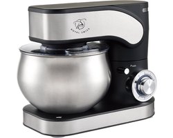 Royal Swiss® Keukenmachine 1300W – Keukenrobot met 5L RVS Mengkom – 6 Snelheden & Planetaire Beweging – Inclusief Garde, Deeghaak & Menghaak