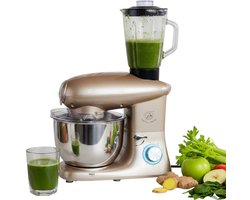 Royal Swiss® Keukenmachine – Keukenrobot – 1400W – 6Liter – RVS Mengkom – 6 Snelheden met Pulse – Keukenmixer