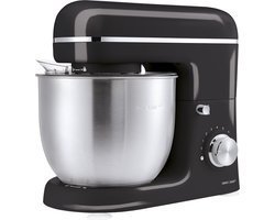 SILVERCREST® KITCHEN TOOLS Keukenmachine pastel – Vermogen: 600 W – Inhoud: 5 L – Inclusief spatbescherming met vulopening, deeghaak, eiwitklopper en garde – Met extra pulsfunctie – Afneembare accessoires zijn vaatwasmachinebestendig