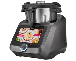 SILVERCREST® Kitchen Tools Monsieur Cuisine Smart – Keukenmachine met Mengkom 3L – Keukenrobot & Foodprocessor met Kookfunctie, Weegschaal en Touchscreen – RVS Mengkom – 1200W