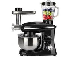 Studio Lyma Keukenmachine - Keukenmixer - Mixer - Keukenrobot - Met chopper en blender - RVS mengkom - 6 snelheden - 1500 Watt