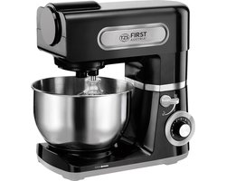 TZS First Austria Keukenmachine - Keukenrobot - Mixer - 6 Liter - Keukenmixer - 1500W - Zwart