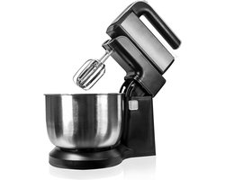 Zyrex® Mixer met Mengkom - Keukenmachine - Deegmixer - Inclusief Deeghaak en Garde - Zwart - ‎26cmx 40 cm x 45cm