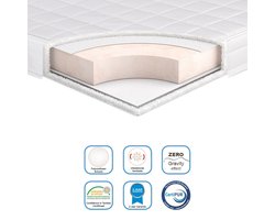 Babymatras Finn - 100% Katoen - Ademend - Anti verstikkend - Kindermatras 60x120 cm