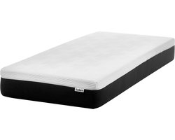 BELIANI COZY - Schuimmatras - Zwart/Wit - 90 x 200 cm - Latex