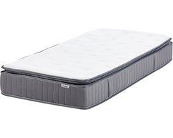 BELIANI PLEASANT - Pocketveringmatras medium - Wit - 90x200 cm - Traagschuim