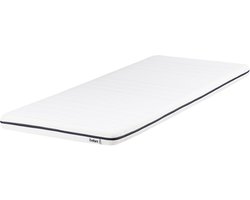 BELIANI PRECIOUS - Schuimmatras - Wit - 90 x 200 cm - Polyester