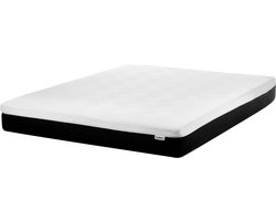 BELIANI TREASURE - Schuimmatras - Zwart/Wit - 160 x 200 cm - Latex