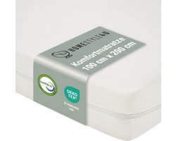 homestyle4u Matras 100x200 - 10 cm - kindermatras - schuimstof