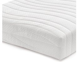 Matras 90x200 - 14cm dik - afritsbaar & wasbaar tijk - orthopedisch - hypoallergeen- witte