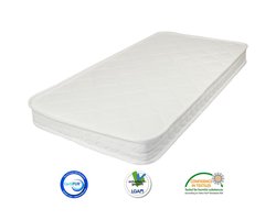 Matras 90x200 dubbeldoek koudschuim HR40 met rits - Matrassenmaker.