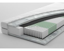 Nora Sleep - Eenpersoons - 80x200 - 21cm dik - Pocketveer matras - Antiallergisch