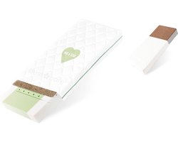 Premium Natuurmatras - 60 x 120 x 12 cm - babymatras van platenvezels