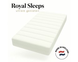 Royal-sleeps 80x200 cm - Hr koudschuim - 18cm dik - Afritsbaar hoes wasbaar - Hotel kwaliteit - 80 x 200 cm - Gratis retourneren