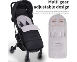 Winddichte slaapzak voor kinderwagen, verdikte voetbedekking, winddichte hoes, kinderwagenkussen, wintermodel met open voeten.