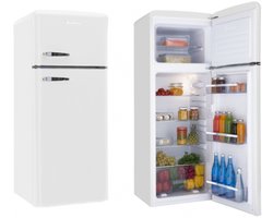 Amica Retro Koel-Vriescombinatie 4 **** AR7252W - 166.5 H - Wit Hoogglans