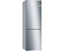 Bosch KGE36ALCA - Serie 4 - Koelkast - Koel-vriescombinatie - 186 cm - Energielabel C - Houd je versproducten langer vers met VitaFresh lade - Stil - RVS