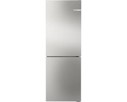 Bosch KGN33NSDB - Serie 2 - Koelkast -Koel-vriescombinatie - 175.4 x 61.4 cm - Total No Frost - Nooit meer ontdooien - Zilver- Led verlichting - Energielabel D