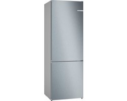 Bosch KGN492LDF - Serie 4 - Koel-vriescombinatie - Extra breed - RVS - Total No Frost nooit meer ontdooien - Zeer stil - VitaFresh XXL 0°C: houd etenswaren langer vers met extra ruime vershoudlades