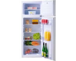 DOMO DO91401C Koelkast met Vriesvak - Koelvriescombinatie - D - 206 L - Wit