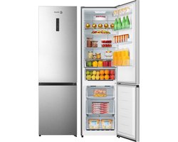 FAGOR Koel-Vriescombinatie - NoFrost - FCB336EEX - H 2m B 60cm - Inox Look - Fresh Box - NoFrost - XL 336 Liter