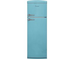 Fram FDD-VRR311BLE++ Koel-vriescombinatie – Retro Design – 311 L – LED Verlichting – Mechanische Bediening – 5 Jaar Garantie – Blauw
