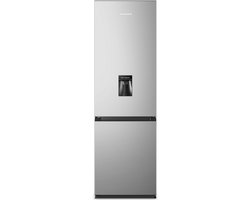 Heinner HC-HS268SWDE++ Koel-vriescombinatie met Waterdispenser – 268 L – Instelbare Mechanische Thermostaat – Omkeerbare Deur – Zilver – 5 Jaar Garantie