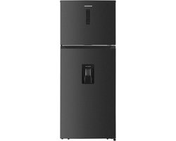 Heinner HF-HM413NFDXWDE++ Koel-vriescombinatie met Waterdispenser 413 L – Full No Frost – Inverter – LED Touch Display – Power Cool – Inox Antraciet – 5 Jaar Garantie
