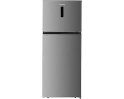 Heinner HF-HM415NFINVSD Koel-vriescombinatie 415 L – Full No Frost – Inverter – Elektronische Bediening met Touch Display – Superkoelfunctie – Zilver – 5 Jaar Garantie