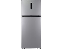 Heinner HF-HM415NFSE++ Koel-vriescombinatie 415 L – Full No Frost – Inverter – Elektronische Bediening met Touch Display – Powercoolfunctie – Zilver – 5 Jaar Garantie