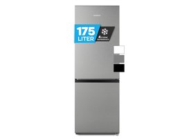 Heinrich´s HKS 3091 Koel- en vriescombinatie 175 liter - koelvolume 122 l, vriesvak 53 l - stil 39 dB - energieklasse E - inox