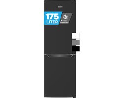 Heinrich´s HKS 3091 Koel- en vriescombinatie 175 liter - koelvolume 122 l, vriesvak 53 l - stil 39 dB - energieklasse E - Zwart