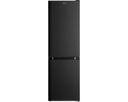 Inventum KV1500B Low Frost energiezuinige koel-vriescombinatie - 150 cm hoog - 174 liter - Energielabel D - Vrijstaand - Zwart
