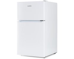 Klarstein Big Daddy - Koelkast Met Vriesvak, Koel-Vriescombinatie, Stille Koelkast, Led, 87 Liter: 61 Liter Koelgedeelte En 26 Liter Vriesgedeelte, Wit