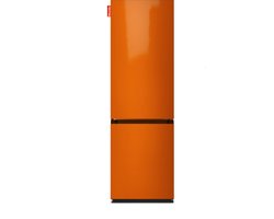 NUNKI LARGECOMBINF-AORA Combi Bottom Koelkast, D, 182+71l, Gloss Bright Orange All Sides