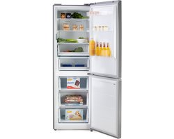 PRIMO PR183CIN Koelvriescombinatie - No Frost - 338L - Vrijstaande Koelkast - C - 35dB Stil - Inox