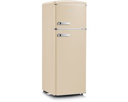 Severin 8933 - Koelvriescombinatie vrijstaand - retro koelkast - beige