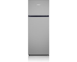 Severin DT 8761 Dubbeldeurs Koel-Vriescombinatie – 205 Liter – LED – Stil – Energieklasse E - Vrijstaand - Zilver